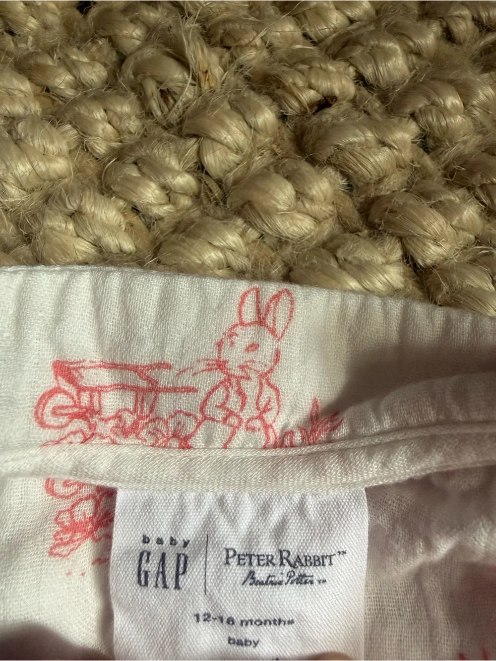GAP PETER RABBIT DIAPER SET